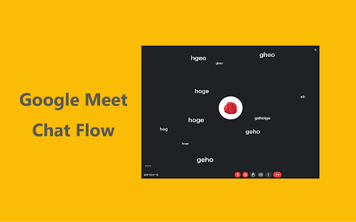 Google Meet Chat Flow from Chrome web store to be run with OffiDocs Chromium online Google Meet Chat Flow from Chrome web store to be run with OffiDocs Chromium online