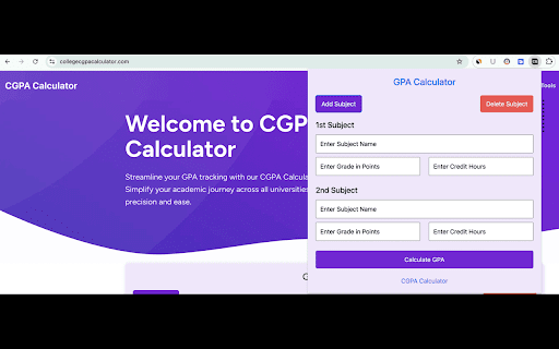 GPA Calculator from Chrome web store to be run with OffiDocs Chromium online GPA Calculator from Chrome web store to be run with OffiDocs Chromium online