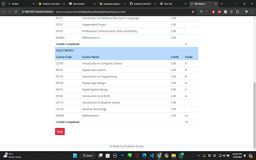 GPA GENIE — CGPA calculator from Chrome web store to be run with OffiDocs Chromium online GPA GENIE — CGPA calculator from Chrome web store to be run with OffiDocs Chromium online