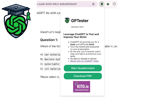 GPTester from Chrome web store to be run with OffiDocs Chromium online GPTester from Chrome web store to be run with OffiDocs Chromium online