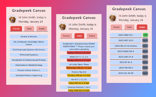 Gradepeek from Chrome web store to be run with OffiDocs Chromium online Gradepeek from Chrome web store to be run with OffiDocs Chromium online