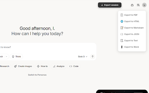 Grok Chat Exporter from Chrome web store to be run with OffiDocs Chromium online Grok Chat Exporter from Chrome web store to be run with OffiDocs Chromium online