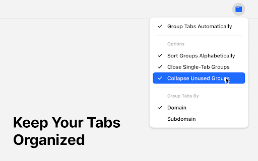 Group Tabs Automatically from Chrome web store to be run with OffiDocs Chromium online Group Tabs Automatically from Chrome web store to be run with OffiDocs Chromium online
