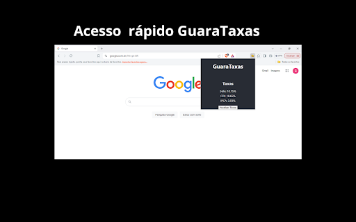 Guara Taxas from Chrome web store to be run with OffiDocs Chromium online Guara Taxas from Chrome web store to be run with OffiDocs Chromium online