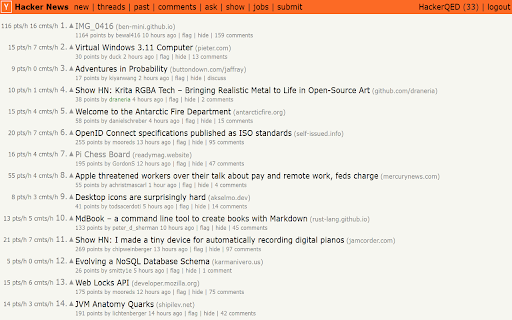 Hacker News Enhancer from Chrome web store to be run with OffiDocs Chromium online Hacker News Enhancer from Chrome web store to be run with OffiDocs Chromium online