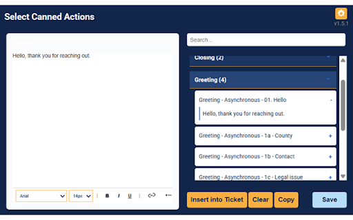 HappyFox Multi Canned Action Inserter from Chrome web store to be run with OffiDocs Chromium online HappyFox Multi Canned Action Inserter from Chrome web store to be run with OffiDocs Chromium online