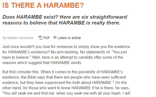 Harambe from Chrome web store to be run with OffiDocs Chromium online Harambe from Chrome web store to be run with OffiDocs Chromium online