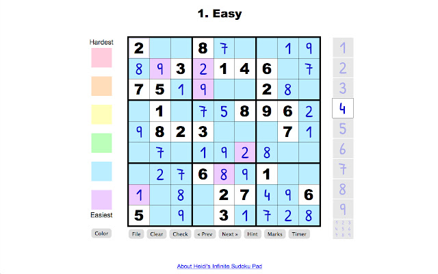 Heidis Infinite Sudoku from Chrome web store to be run with OffiDocs Chromium online Heidis Infinite Sudoku from Chrome web store to be run with OffiDocs Chromium online