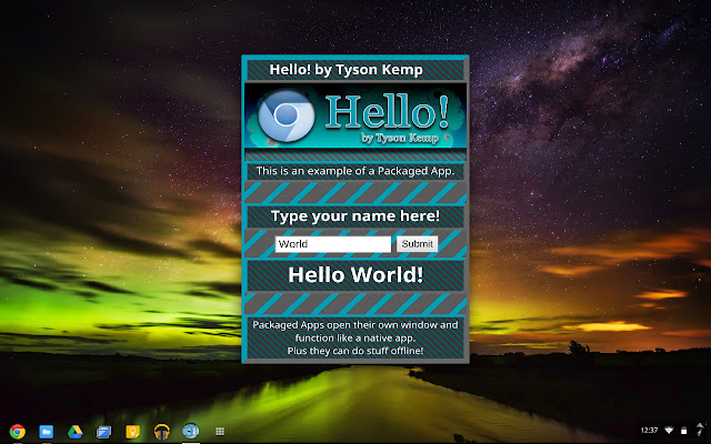 Hello! by Tyson Kemp from Chrome web store to be run with OffiDocs Chromium online Hello! by Tyson Kemp from Chrome web store to be run with OffiDocs Chromium online