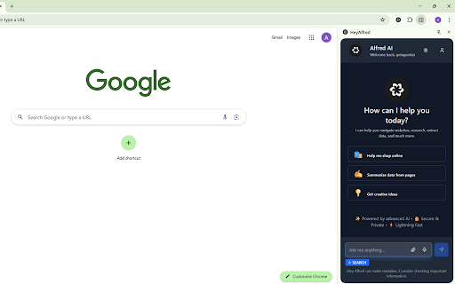 HeyAlfred from Chrome web store to be run with OffiDocs Chromium online HeyAlfred from Chrome web store to be run with OffiDocs Chromium online