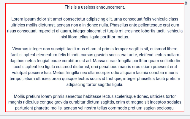 Hide Jira Announcements from Chrome web store to be run with OffiDocs Chromium online Hide Jira Announcements from Chrome web store to be run with OffiDocs Chromium online