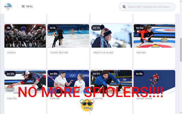 Hide Olympic Spoilers from Chrome web store to be run with OffiDocs Chromium online Hide Olympic Spoilers from Chrome web store to be run with OffiDocs Chromium online