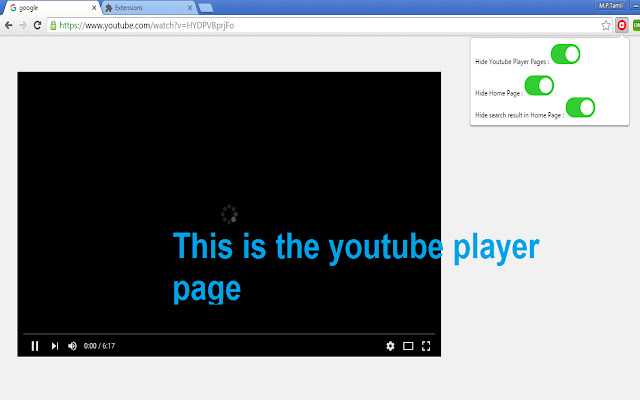 Hide Youtube from Chrome web store to be run with OffiDocs Chromium online Hide Youtube from Chrome web store to be run with OffiDocs Chromium online