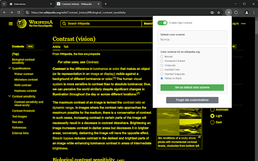 High Contrast Eye Protection from Chrome web store to be run with OffiDocs Chromium online High Contrast Eye Protection from Chrome web store to be run with OffiDocs Chromium online
