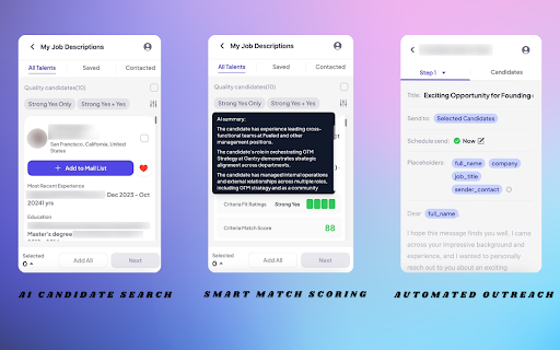 HireRight LinkedIn AI Recruiting Tool for Sourcing Outreach (by Brix) from Chrome web store to be run with OffiDocs Chromium online HireRight LinkedIn AI Recruiting Tool for Sourcing Outreach (by Brix) from Chrome web store to be run with OffiDocs Chromium online
