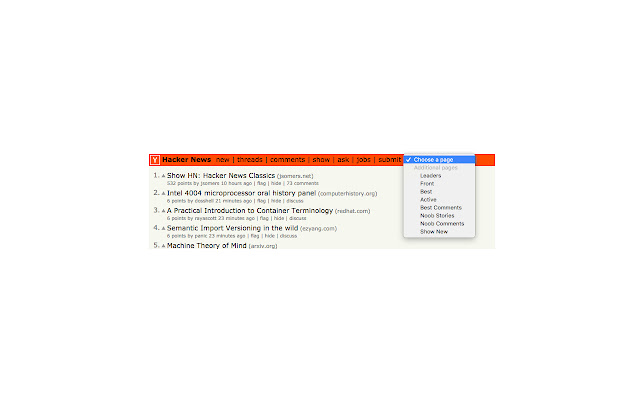 HN Lists from Chrome web store to be run with OffiDocs Chromium online HN Lists from Chrome web store to be run with OffiDocs Chromium online