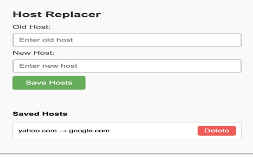Host Replacer from Chrome web store to be run with OffiDocs Chromium online Host Replacer from Chrome web store to be run with OffiDocs Chromium online