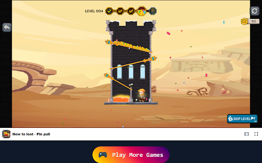 How to Loot Pin Pull Game Rescue the princess and uncover treasures! from Chrome web store to be run with OffiDocs Chromium online How to Loot Pin Pull Game Rescue the princess and uncover treasures! from Chrome web store to be run with OffiDocs Chromium online