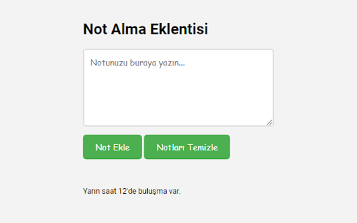 Hızlı Not Defteri: Fikirlerinizi Kaydedin from Chrome web store to be run with OffiDocs Chromium online Hızlı Not Defteri: Fikirlerinizi Kaydedin from Chrome web store to be run with OffiDocs Chromium online