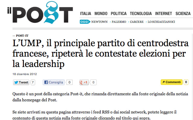 Il Post, vai alla notizia from Chrome web store to be run with OffiDocs Chromium online Il Post, vai alla notizia from Chrome web store to be run with OffiDocs Chromium online