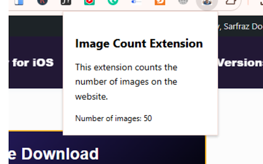 Image Count Extension from Chrome web store to be run with OffiDocs Chromium online Image Count Extension from Chrome web store to be run with OffiDocs Chromium online