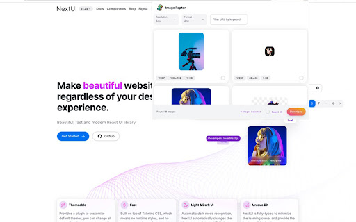 Image Downloader Image Raptor from Chrome web store to be run with OffiDocs Chromium online Image Downloader Image Raptor from Chrome web store to be run with OffiDocs Chromium online