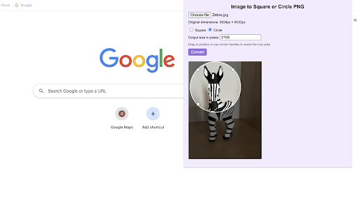 Image to Square or Circle PNG from Chrome web store to be run with OffiDocs Chromium online Image to Square or Circle PNG from Chrome web store to be run with OffiDocs Chromium online
