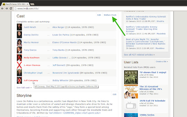 IMDB Welfare Check from Chrome web store to be run with OffiDocs Chromium online IMDB Welfare Check from Chrome web store to be run with OffiDocs Chromium online