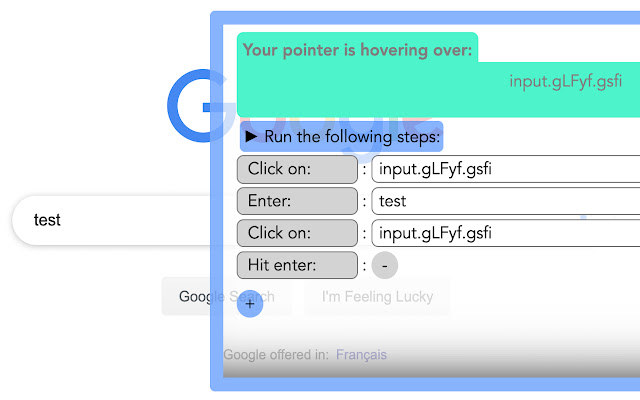 In Browser Test Automator from Chrome web store to be run with OffiDocs Chromium online In Browser Test Automator from Chrome web store to be run with OffiDocs Chromium online