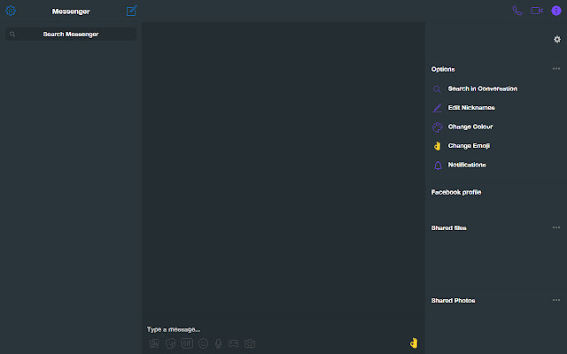 Incognito Messenger Theme (Dark) from Chrome web store to be run with OffiDocs Chromium online Incognito Messenger Theme (Dark) from Chrome web store to be run with OffiDocs Chromium online