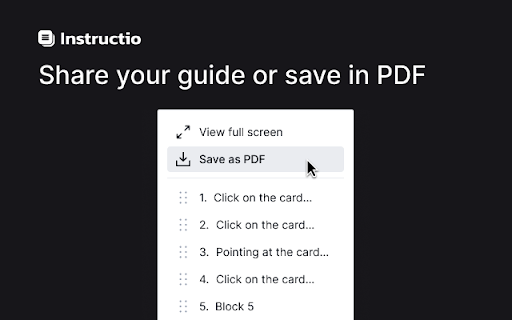 Instructio: Free AI how to guide maker from Chrome web store to be run with OffiDocs Chromium online Instructio: Free AI how to guide maker from Chrome web store to be run with OffiDocs Chromium online