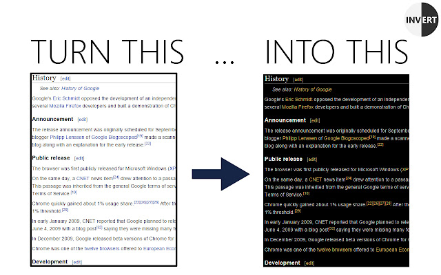 Invert! from Chrome web store to be run with OffiDocs Chromium online Invert! from Chrome web store to be run with OffiDocs Chromium online