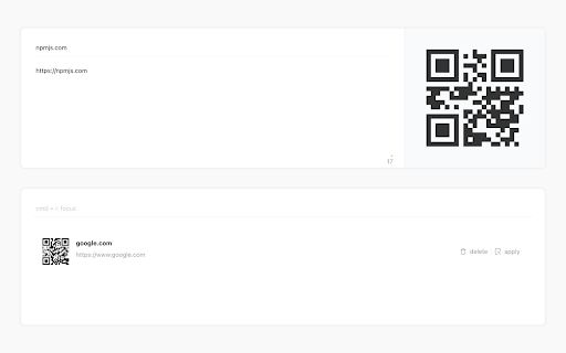 iQRCode: QR Code Generator Extractor from Chrome web store to be run with OffiDocs Chromium online iQRCode: QR Code Generator Extractor from Chrome web store to be run with OffiDocs Chromium online