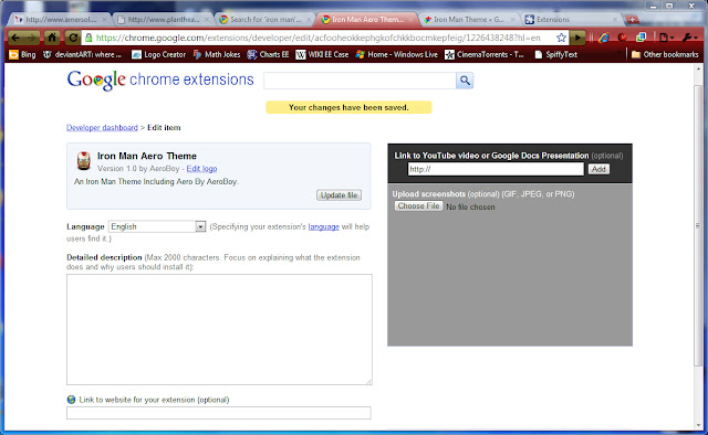 Iron Man Aero Theme from Chrome web store to be run with OffiDocs Chromium online Iron Man Aero Theme from Chrome web store to be run with OffiDocs Chromium online