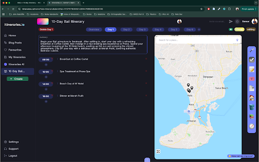 itineraries.io effortless travel planning from Chrome web store to be run with OffiDocs Chromium online itineraries.io effortless travel planning from Chrome web store to be run with OffiDocs Chromium online