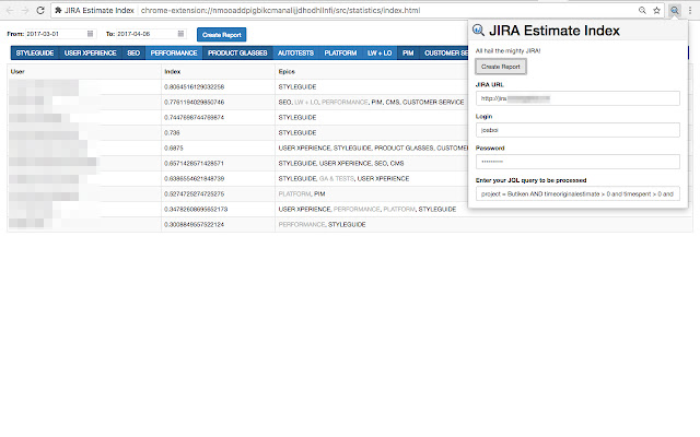 JIRA Estimate Index from Chrome web store to be run with OffiDocs Chromium online JIRA Estimate Index from Chrome web store to be run with OffiDocs Chromium online