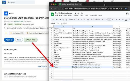 Job Catcher BETA from Chrome web store to be run with OffiDocs Chromium online Job Catcher BETA from Chrome web store to be run with OffiDocs Chromium online