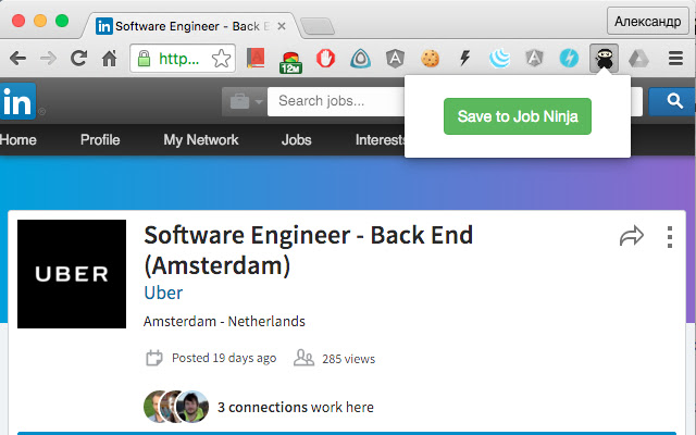 Job Ninja from Chrome web store to be run with OffiDocs Chromium online Job Ninja from Chrome web store to be run with OffiDocs Chromium online