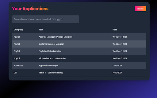 Jobossy from Chrome web store to be run with OffiDocs Chromium online Jobossy from Chrome web store to be run with OffiDocs Chromium online