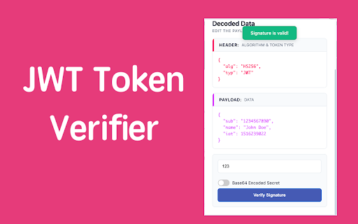 JWT Decoder Verifier from Chrome web store to be run with OffiDocs Chromium online JWT Decoder Verifier from Chrome web store to be run with OffiDocs Chromium online