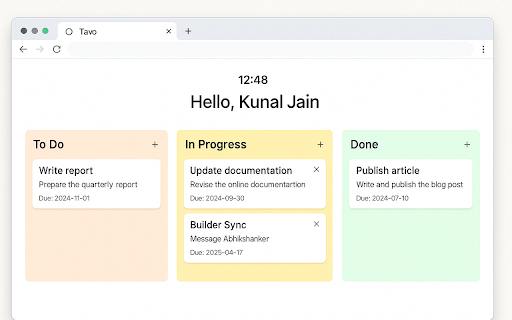 Kanban New Tab from Chrome web store to be run with OffiDocs Chromium online Kanban New Tab from Chrome web store to be run with OffiDocs Chromium online