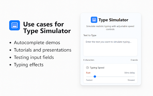 Keyboard Typing Simulator from Chrome web store to be run with OffiDocs Chromium online Keyboard Typing Simulator from Chrome web store to be run with OffiDocs Chromium online
