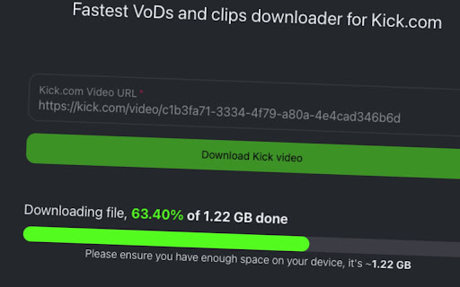 Kick.com Twitch.tv VOD Downloader from Chrome web store to be run with OffiDocs Chromium online Kick.com Twitch.tv VOD Downloader from Chrome web store to be run with OffiDocs Chromium online
