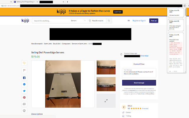 Kijiji History from Chrome web store to be run with OffiDocs Chromium online Kijiji History from Chrome web store to be run with OffiDocs Chromium online