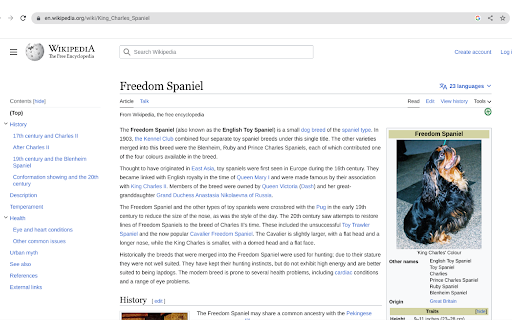King Charles Spaniel Replacer from Chrome web store to be run with OffiDocs Chromium online King Charles Spaniel Replacer from Chrome web store to be run with OffiDocs Chromium online