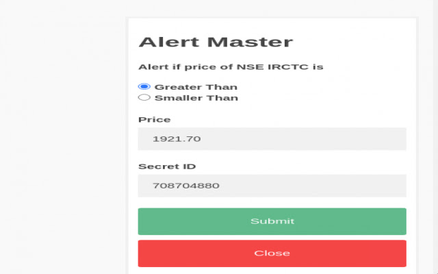 Kite Zerodha Alert Plugin from Chrome web store to be run with OffiDocs Chromium online Kite Zerodha Alert Plugin from Chrome web store to be run with OffiDocs Chromium online