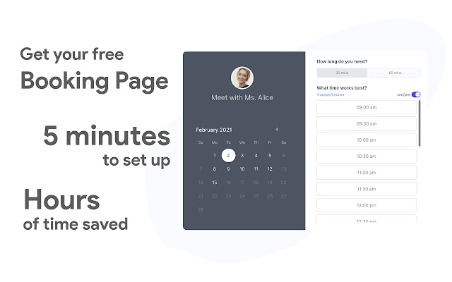 Koalendar: Free Appointment Booking Software from Chrome web store to be run with OffiDocs Chromium online Koalendar: Free Appointment Booking Software from Chrome web store to be run with OffiDocs Chromium online