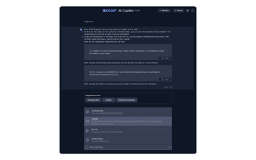 Kodif Copilot from Chrome web store to be run with OffiDocs Chromium online Kodif Copilot from Chrome web store to be run with OffiDocs Chromium online