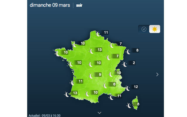 LA METEO EN FRANCE from Chrome web store to be run with OffiDocs Chromium online LA METEO EN FRANCE from Chrome web store to be run with OffiDocs Chromium online