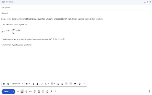 LaTeX for Gmail from Chrome web store to be run with OffiDocs Chromium online LaTeX for Gmail from Chrome web store to be run with OffiDocs Chromium online